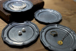 Vintage pewter plate l ビンテージピュータープレート  #144-B