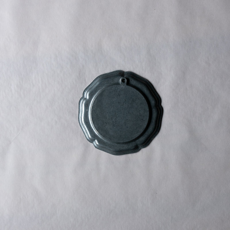 Vintage pewter plate l ビンテージピュータープレート  #144-A