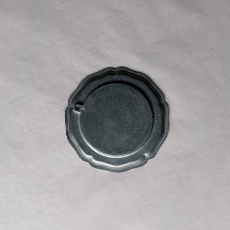 Vintage pewter plate l ビンテージピュータープレート  #144-B