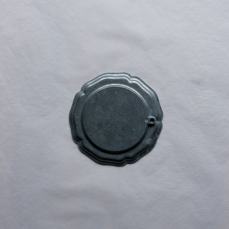 Vintage pewter plate l ビンテージピュータープレート  #144-D