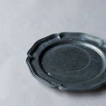 Vintage pewter plate l ビンテージピュータープレート  #144-D