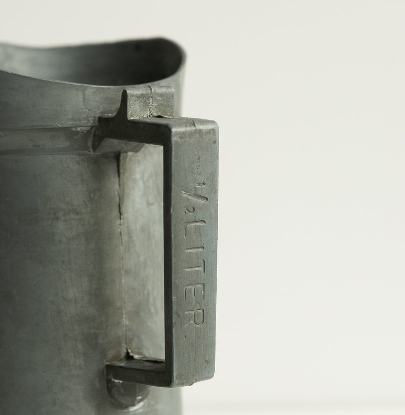 Vintage pewter cup 1/2L l ビンテージピューターカップ 1/2L  #136